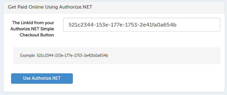 Authorize.NET LinkId field