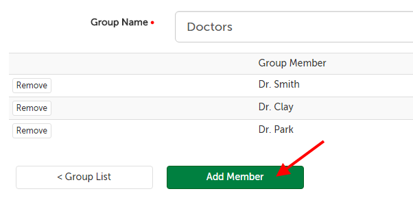 Add Member button